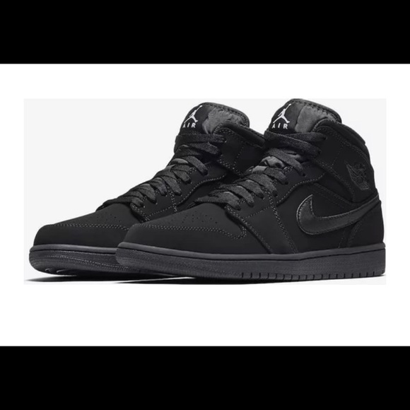 Jordan Other - •Air Jordan 1 Retro Mid ~ “Black”•